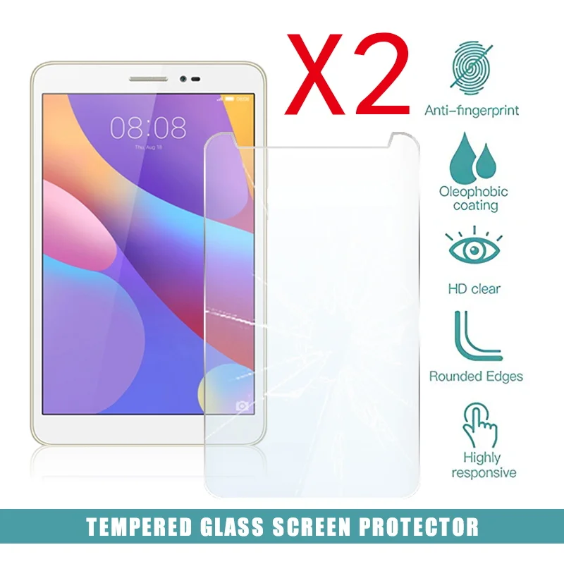 2Pcs Tablet Tempered Glass Screen Protector Cover for Huawei MediaPad T2 8 Pro Tablet Computer Explosion-Proof Screen tablet tempered glass screen protector cover for huawei mediapad t3 10 9 6 inch full coverage explosion proof screen