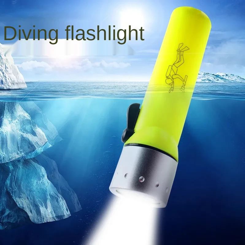 Светодиодный фонарик для дайвинга водонепроницаемый осветительный прибор