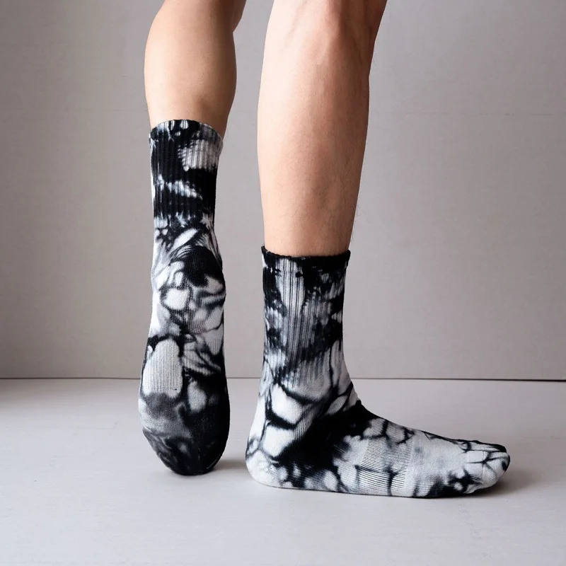 2021 nový produktů pro podzim a zima, vysoký kvalita hustý tie-dye prostřední trubice ponožky, ručník dno bavlna outdoorové sportovní ponožky