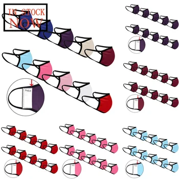 

10PCS Man Women Anti-dust Reusable Mouth Cloth Pocket Mask Mouth Cover Adults Fashion face shield Masque Face Mask Mascarillas