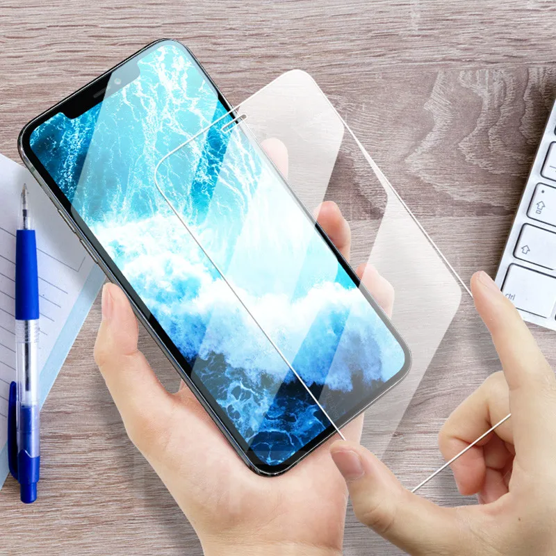 3 шт закаленное стекло для iPhone 11 12 Pro XS Max X XR полное покрытие Защита экрана 7 8 6 Plus SE
