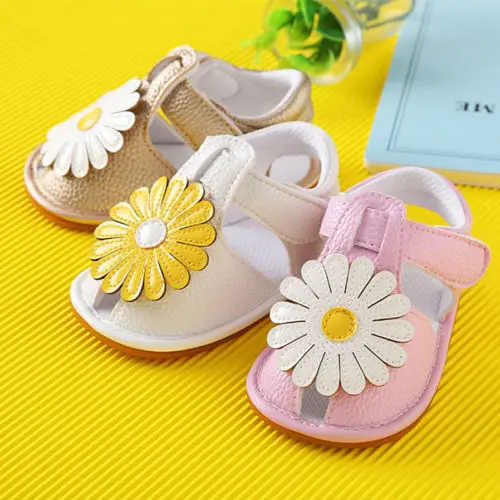 Baby Shoes Soft Sole Shoes Summer 0-18M Baby Infant Girl Soft Sole Crib Toddler Princess Sandals