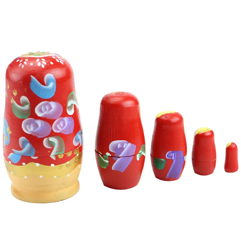 5 шт. деревянные русские куклы матрешки|nesting dolls|russian nesting dollsbabushka matryoshka |