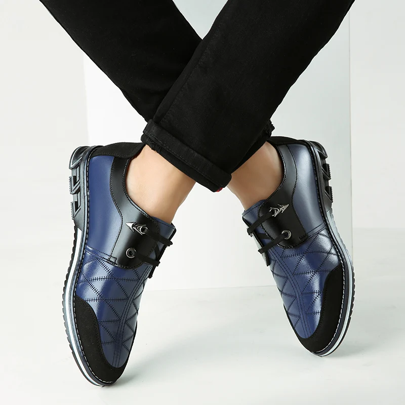 Качественная элегантная повседневная кожаная мужская обувь; chaussure homme; уличная Нескользящая прогулочная обувь; zapatos de hombre; кожаная мужская обувь