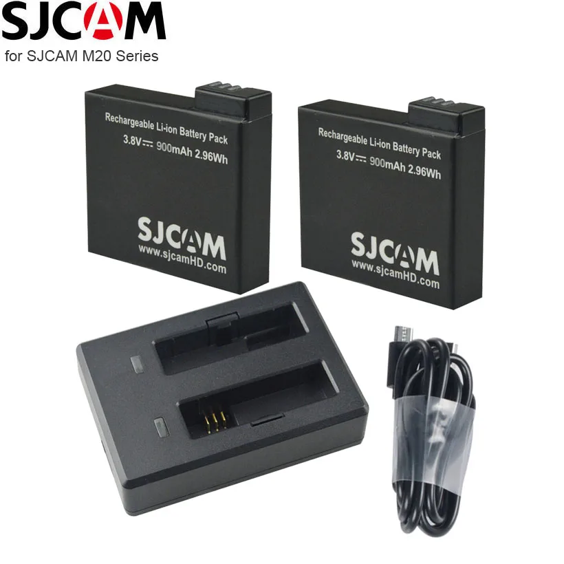 Оригинальный аккумулятор SJCAM M20 900 мАч двойное зарядное устройство для SJ CAM