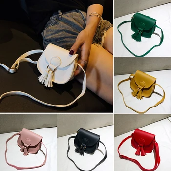 

Small Cross Over Body Bag Ladies Shoulder Tassel Handbag Purse Women Messenger