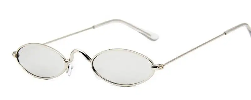 5 Европейские и американские Солнцезащитные очки с небольшой металлической оправой, мужские солнцезащитные очки, ретро овальная оправа, мужские солнцезащитные очки, модные солнцезащитные очки с морской пленкой - Цвет линз: 5