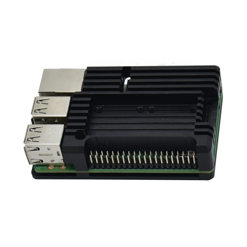 

For Raspberry Pi 4 Model B+ Cooling Shell Metal Alloy Aluminum Case Radiator Fan