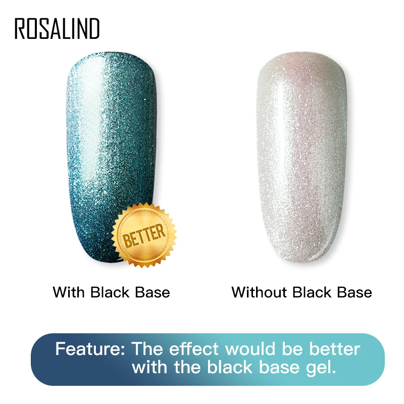 Набор гель лаков ROSALIND гибридные Лаки хамелеоны основа для маникюра УФ