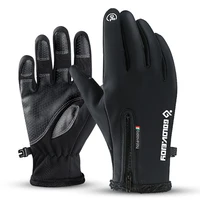 Motorcycle Gloves Moto Gloves Winter Thermal Fleece Lined Winter Water Resistant Touch Screen Non-slip Motorbike Riding Gloves 1