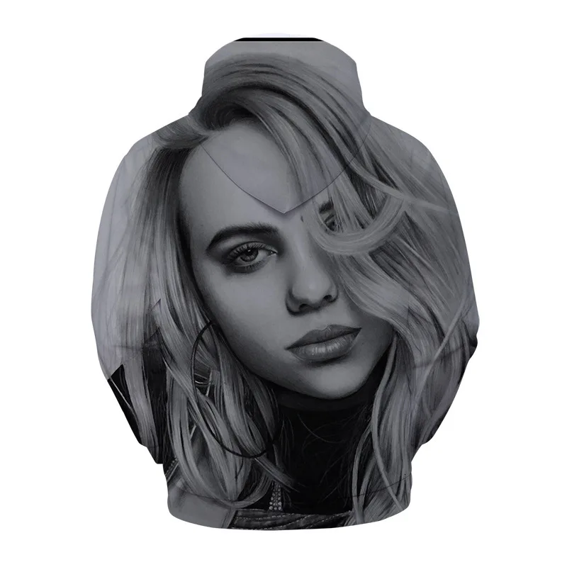 Billie Eilish, больше размера, d, толстовка, толстовка, толстовки для мужчин и женщин, уличная одежда, толстовки размера плюс 4XL, модная одежда, товар