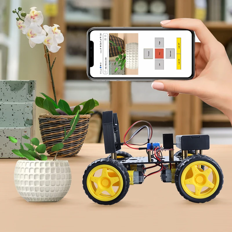 Умный набор для самостоятельной сборки автомобиля 4WD с ESP32 комплектами