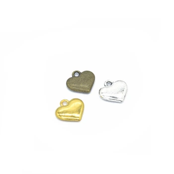 

30pcs Charms Hearts 12x11mm DIY Jewelry Making Charm Fit Earring Necklace Bracelet Handcraft