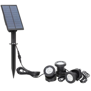 

Outdoor Solar Pond Lights, LED Fountain Lights, Dusk to Dawn Landscape Spotlights, Suitable for Gardens, Trees, Lawns