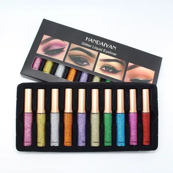 

Eyes Makeup Glitter & Shimmer Liquid Diamond Make up Pearly Shinning Cream for Eye Shadow Eyeliner Long-lasting Eye Liner Shadow