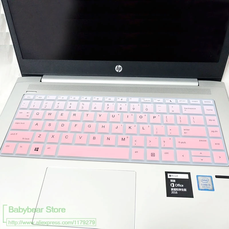 Для hp Probook 440 430 G5 66 245 246 G6 820 840 G3 450 G4 EliteBook 1040 G3 13,3 14 дюймов Обложка клавиатуры для ноутбука Защитная крышка - Цвет: fadepink