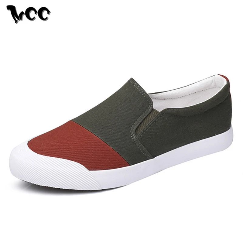 New Men Canvas Shoes Low Breathable Slip-on Loafers Comfortabe Classic Retro Style Mixed Color High Quality Male Casual | Обувь