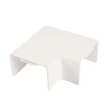 60 мм x 40 мм 2 пути ПВХ плоский угол мини-транкинг Соединительный кабель Raceway адаптер