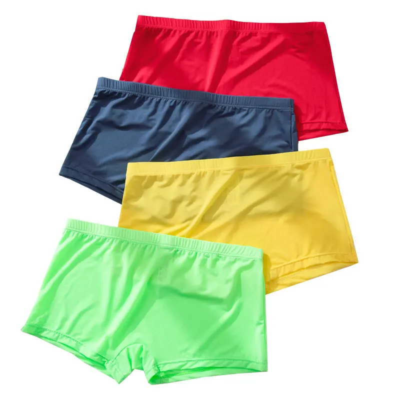 

Men's Ice Silk Boxer Homme Cozy Boxer Shorts Fashion Men Underwear Breathable Mannen Boxershorts Underwear