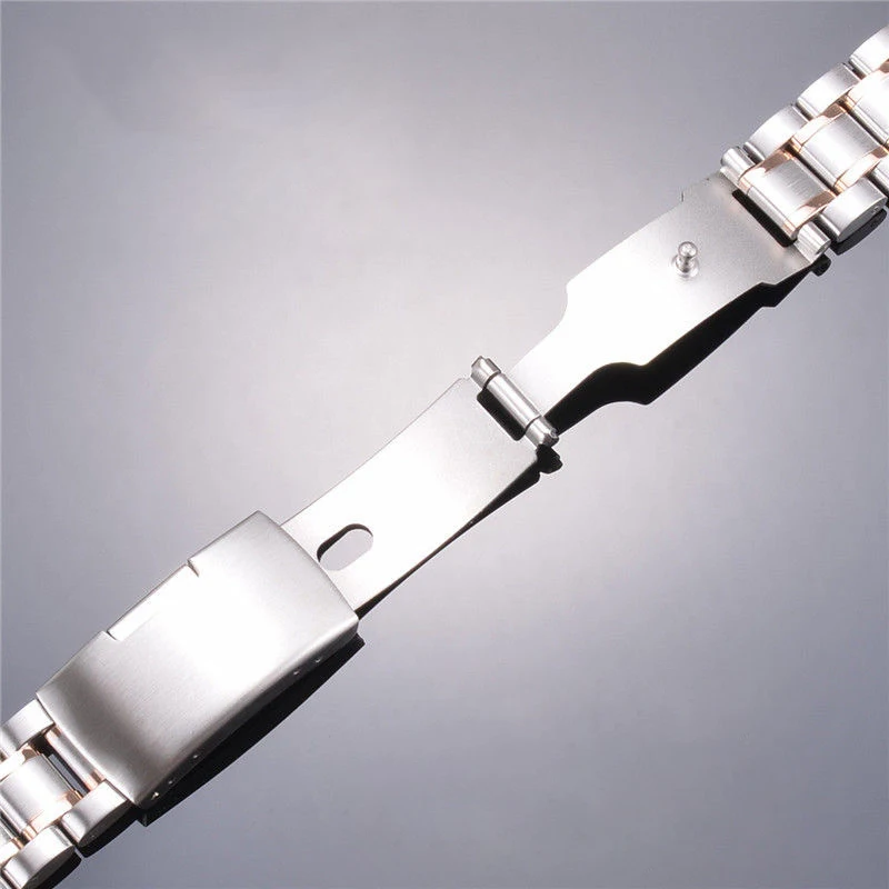 For SEIKO Watch Stainless Steel Metal SILVER Bracelet Strap Band Clasp  12-26mm