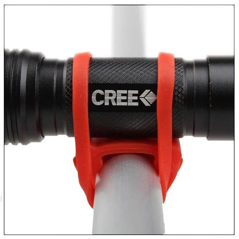 Hot Sale 10 pcs/lot Cycling Bike Bandage Flashlight Mount Holder Bicycle Silicone Elastic Strap Useful New