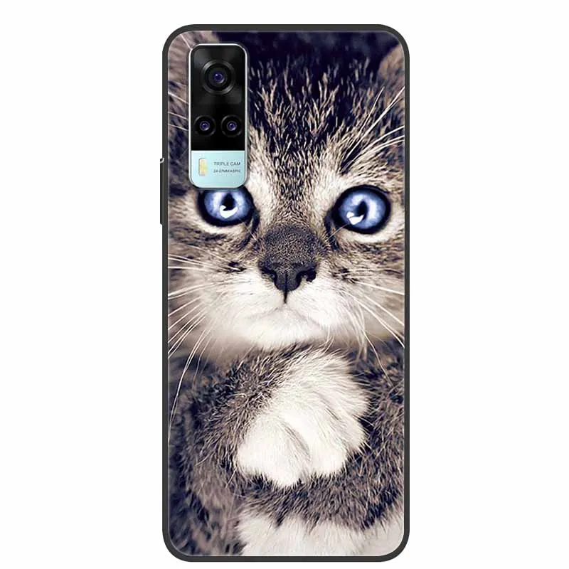 Cute Cartoon Shockproof Soft Silicone TPU Back Cover - Enhanced Protection and Style