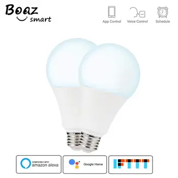 

Boaz-EC E27 Smart bulb Wifi APP Remote control RGBW Color Changing Voice control work with Alexa Google Home Tuya Smartlife 2pcs