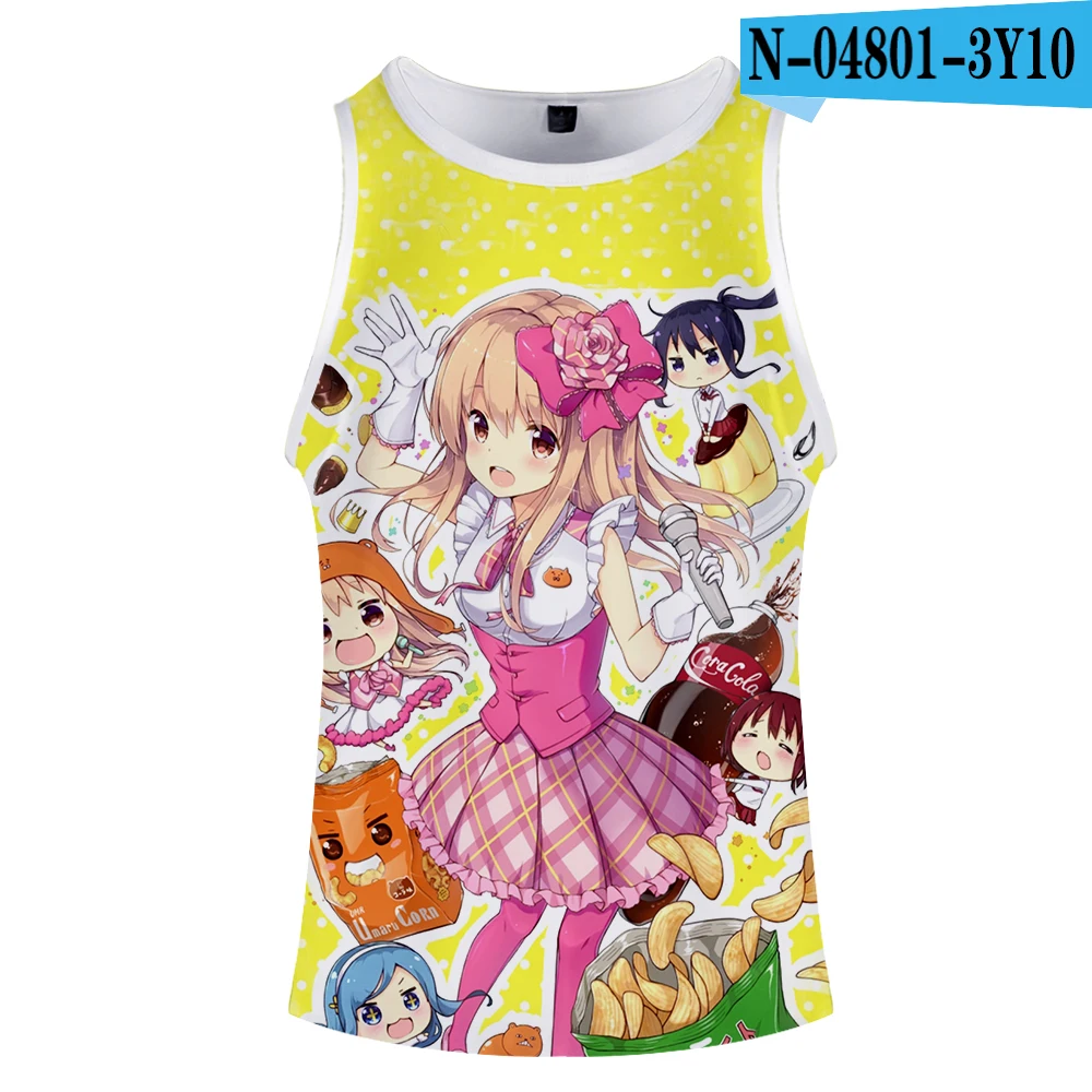 Himouto! Umaru-chan майка с 3d принтом Модная стильная хипстерская Повседневная Удобная летняя с круглым вырезом летняя без рукавов для мужчин/женщин - Цвет: E