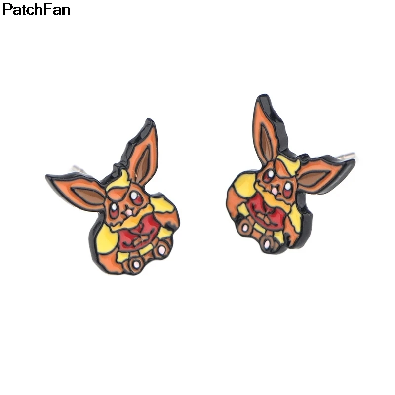 12 пар, милые серьги в виде мультяшного карманного монстра, эмалированные милые Креативные вечерние женские Сувенирные Подарочные ювелирные изделия A2485