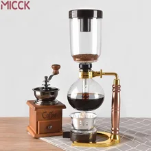 MICCK, высокое качество, 3 чашки, сифон, кофейник, чайник, набор, фильтр, сифон, Кофеварка, чай, сифон, термостойкий, бытовой горшок