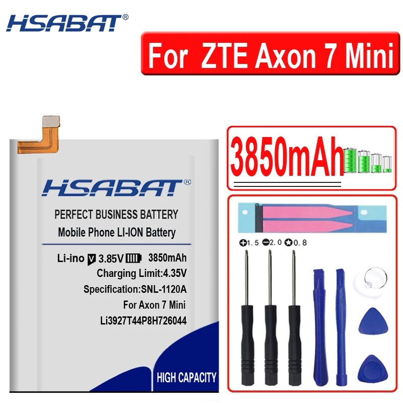 Аккумулятор HSABAT 3850mAh Li3927T44P8H726044 для zte Axon 7 Mini 5,2 дюйма