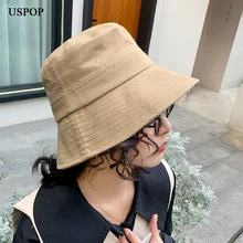 USPOP, простые модные шляпы, одноцветные хлопковые шляпы, новые летние шляпы, дышащие шляпы от солнца