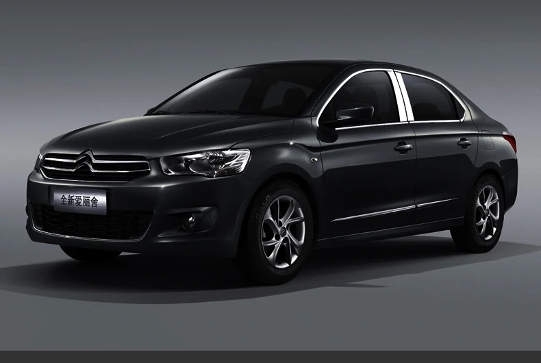 Нержавеющая сталь окна автомобиля планки для peugeot 301 citroen c-elysee 2012 2013