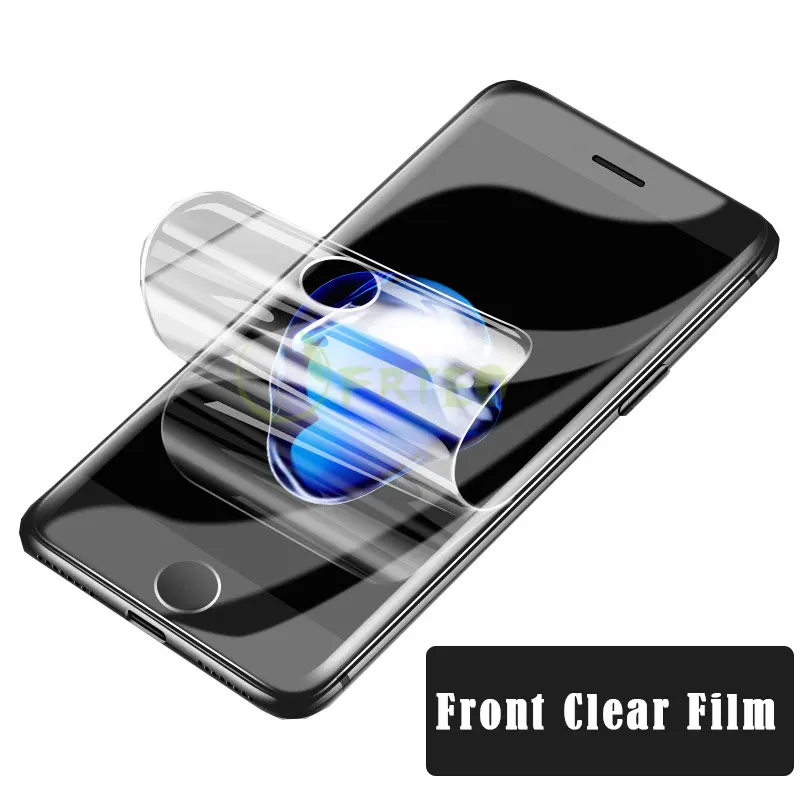 Прозрачный чехол с градиентом Авроры для iPhone 11 Pro Max 11 11Pro X XS XR XS MAX 7 8 8P Передняя Задняя Защита кожи - Цвет: Front Clear Part