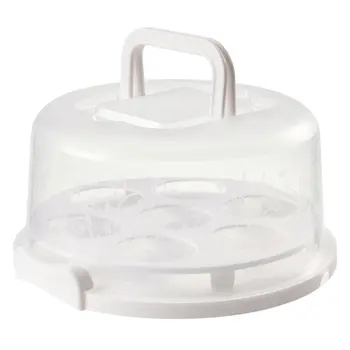 

Fashion Transparent With Snap Cake Box Portable With Lid Dustproof Cake Holder Cake Storage Cup Cake Box