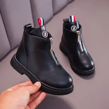 

2020 NEW Children Martin Boots For Girls Soft Bottom Plush Warm Princess Shoes Winter Kids Short Fashion Teenage Girl Boot