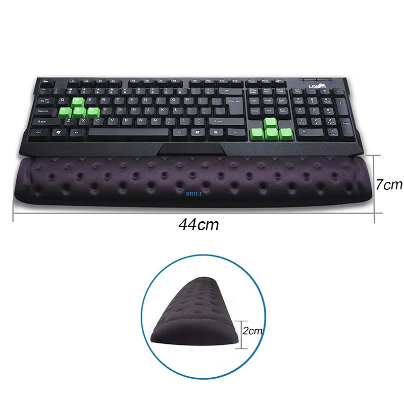 Poggiapolsi Ergonomico BRILA Per Mouse – Memory Foam E Lycra (15x8,4x3 Cm) - 2