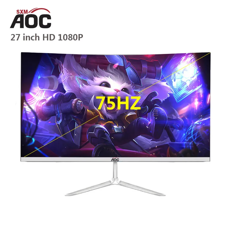 AOCSXM-ũž Ŀ ȭ ũ, 24 ġ, 27 ġ, 75Hz, MVA г, 1920x1080, PC, VGA, HDMI ȣȯ