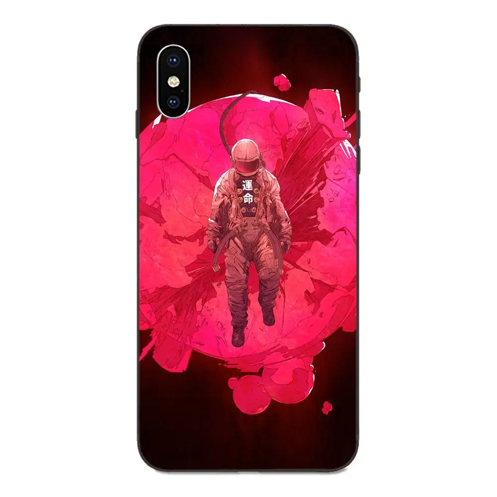 Мягкий Силиконовый ТПУ Черный Модный телефон с рисунком в японском стиле для Apple