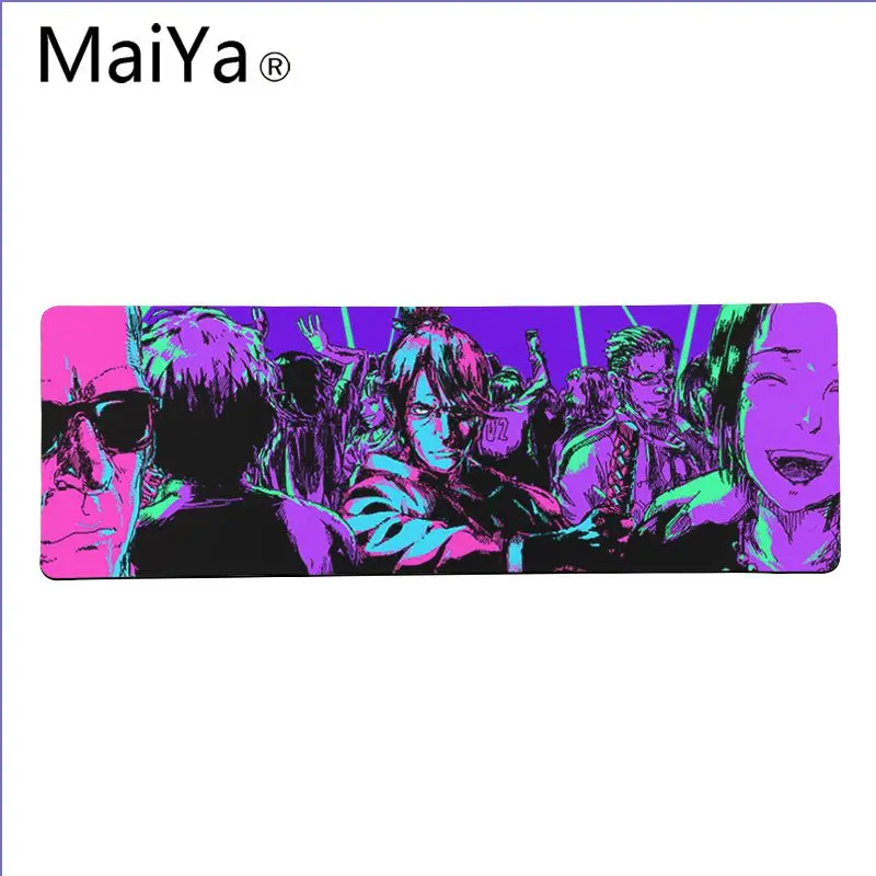 Lock Edge 40X90cm Maiya Top Quality Katana ZERO Laptop Gaming Mice Mousepad Free Shipping Large Mouse Pad Keyboards Mat - Цвет: Lock Edge 40X90cm