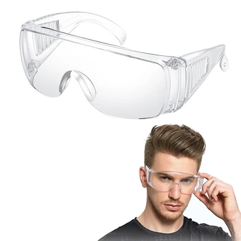 

Safety Goggles Glasses Transparent Dust-Proof Glasses Working Glasses Lab Dental Eyewear Splash Eye Protective Anti-wind Glasses