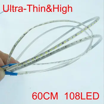 

[Seven Neon]10PCS DC12V 7W 108leds/PCS 60CM*0.4CM*0.15CM IP67 Waterproof SMD 1206 Car Decoration LED Flexible Strip Light
