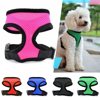 

Pet Dog Harness No Pull Breast-Band Breathable Mesh Nylon Pet Dog Collar Soft Running Harness For Dogs Harness Collar Nylon Vest