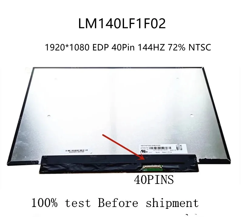 ЖК-дисплей для ноутбука 14 0 дюйма модель LM140LF1F02 LM140LF1F-02 Lenovo Xiaoxin Air 2020 120 Гц FHD 1920x1080 IPS