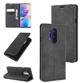 

50pcs/lot Automatic Magnetic Wallet Flip Phone Case For Oneplus 8 For One Plus 8 Pro For 1+8 Pro TPU in inner Cover