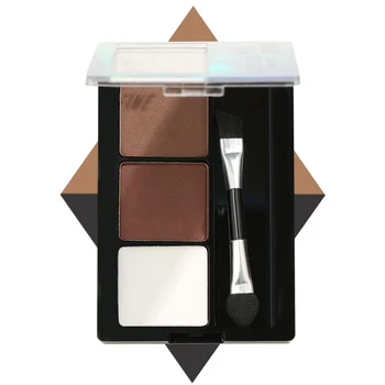 

Hot 3-Colors Matte Eyebrow Powder Palette Waterproof Long-lasting Eyebrow Highlighter Powder With Brush
