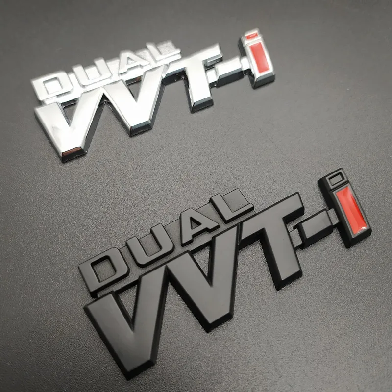 3D металлическая двойная эмблема VVTI, эмблема, наклейка на кузов автомобиля для стайлинга автомобилей, Toyota RAV4 PRADO LAND CRUISER 200 COROLLA, автомобильные аксессуары