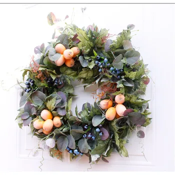 

50cm Autumn Simulation Fruit Garland Hanging Mural Wall Decoration Artificial Handmade Garland For Home Decoration Garland