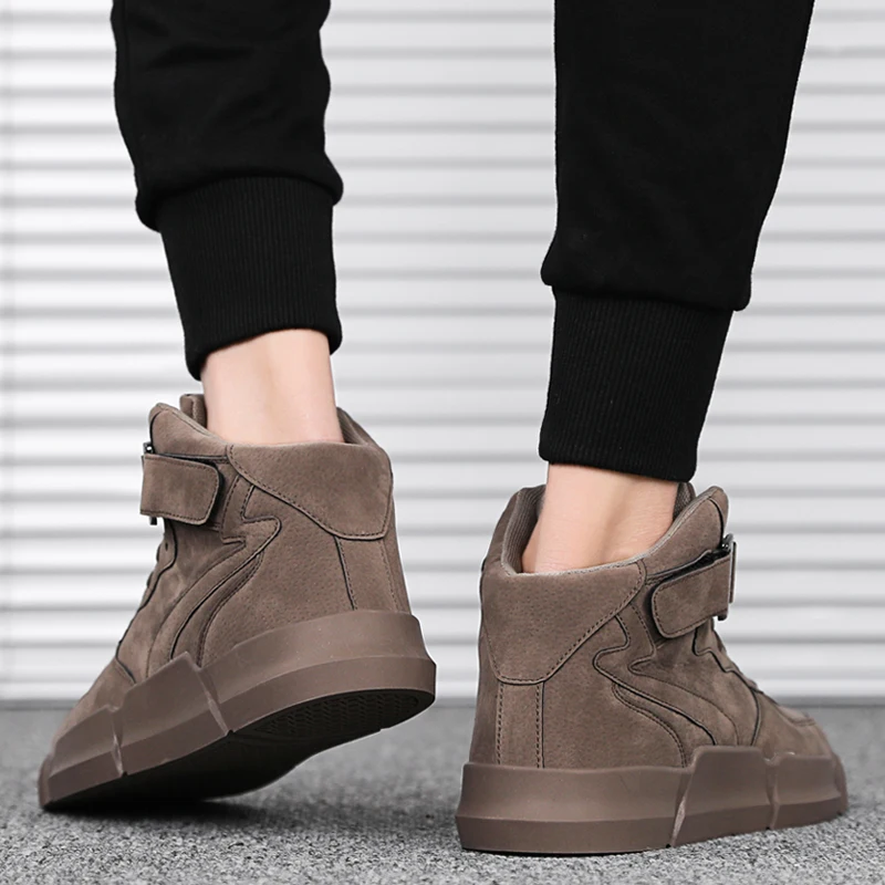Men Boots Sneakers Men Canvas Shoes High top Male Brand Footwear Men's Casual Shoes Fashion Khaki Sneakers Winter Shoes