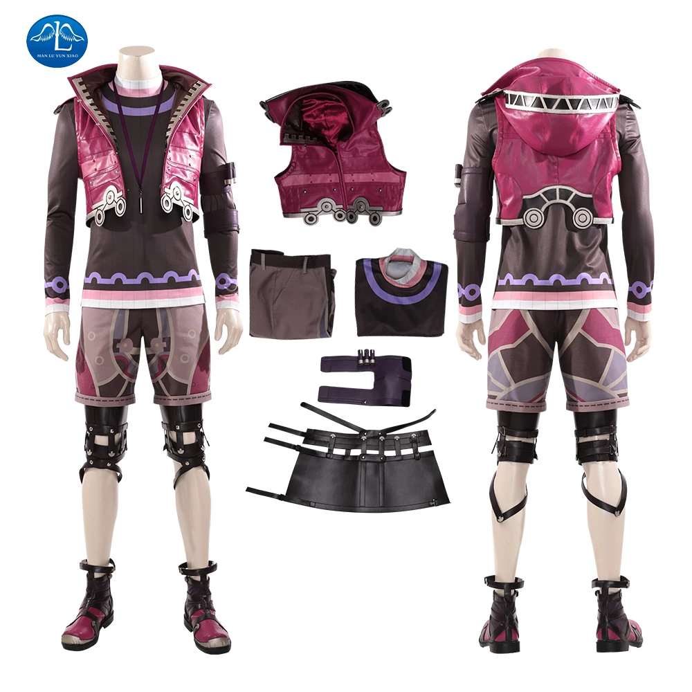 

Xenoblade Chronicles 2 Shulk Cosplay Costume Hot Game Halloween Superhero Outfit Party Clothing Fancy Vest Custom Made
